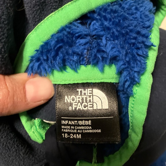 The North Face Kids Blue and Green One Piece Snowsuit - Picture 7 of 7
